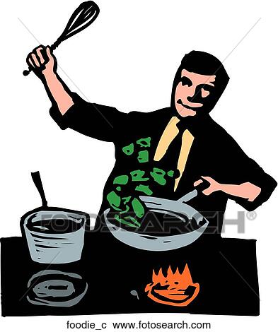 Foodie View Large Clip Art Graphic Clipart - Foodie. Fotosearch