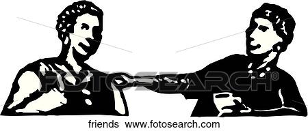 Clip Art - Friends. Fotosearch