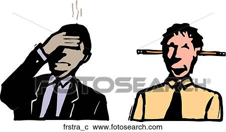 Frustration View Large Clip Art Graphic Clipart - Frustration. Fotosearch