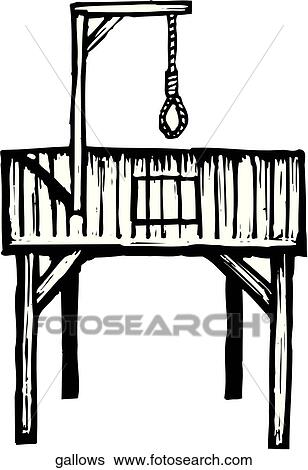 Gallows View Large Clip Art Graphic Clip Art - Gallows. Fotosearch