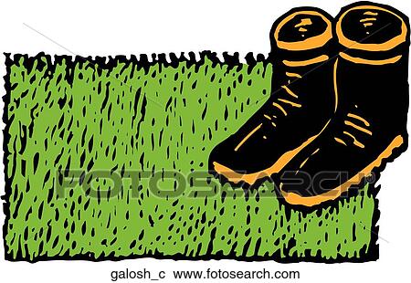Clipart - Galoshes. Fotosearch