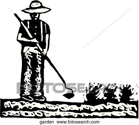 Garden View Large Clip Art Graphic Clipart - Garden. Fotosearch