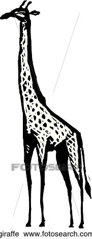 Giraffe View Large Clip Art Graphic Clipart - Giraffe. Fotosearch