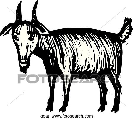 Clip Art - Goat. Fotosearch