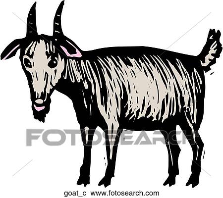 Goat View Large Clip Art Graphic Clipart - Goat. Fotosearch