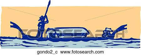 Clipart - Gondola 2. Fotosearch