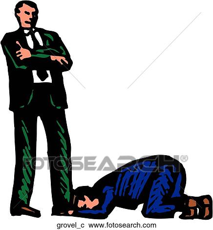 Clipart - Grovel. Fotosearch