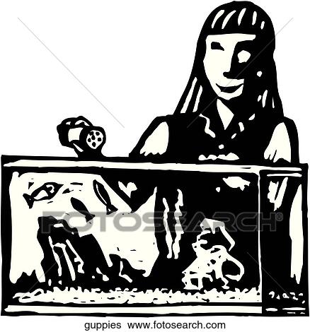 Clip Art - Guppies. Fotosearch