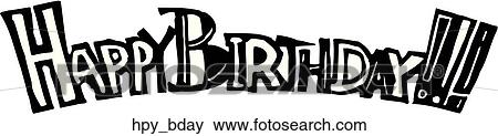 Happy Birthday!!! View Large Clip Art Graphic Clip Art - Happy Birthday!!!. Fotosearch