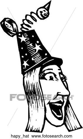 Happy Hat View Large Clip Art Graphic Clip Art - Happy Hat. Fotosearch