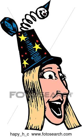 Clipart - Happy Hat. Fotosearch