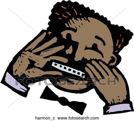 Harmonica View Large Clip Art Graphic Clipart - Harmonica. Fotosearch