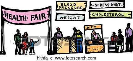 Clipart - Health Fair. Fotosearch