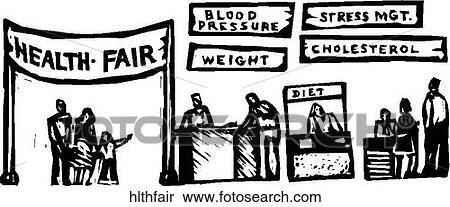 Clipart - Health Fair. Fotosearch