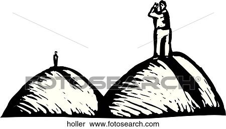 Holler View Large Clip Art Graphic Clipart - Holler. Fotosearch
