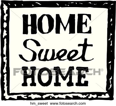 Home Sweet Home View Large Clip Art Graphic Clip Art - Home Sweet Home. Fotosearch