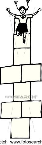 Hop Scotch View Large Clip Art Graphic Clipart - Hop Scotch. Fotosearch