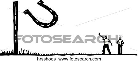 Horseshoes View Large Clip Art Graphic Clip Art - Horseshoes. Fotosearch