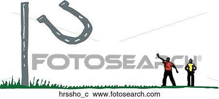 Clipart - Horseshoes. Fotosearch