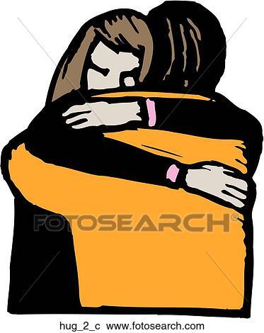 Clipart - Hug 2. Fotosearch