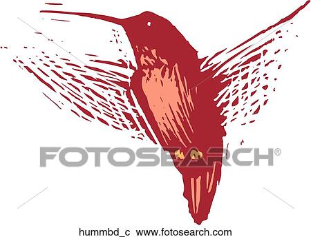 Hummingbird View Large Clip Art Graphic Clipart - Hummingbird. Fotosearch