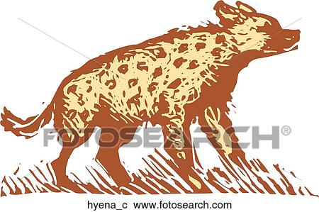 Clipart - Hyena. Fotosearch