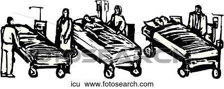 ICU View Large Clip Art Graphic Clip Art - ICU. Fotosearch
