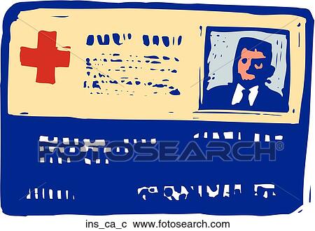 Clipart - Insurance Card. Fotosearch