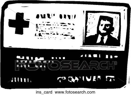 Insurance Card View Large Clip Art Graphic Clipart - Insurance Card. Fotosearch