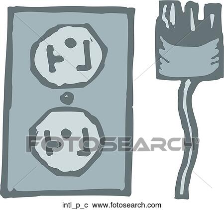 Clipart - International Plug. Fotosearch