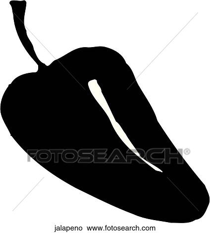 Jalapeno View Large Clip Art Graphic Clipart - Jalapeno. Fotosearch