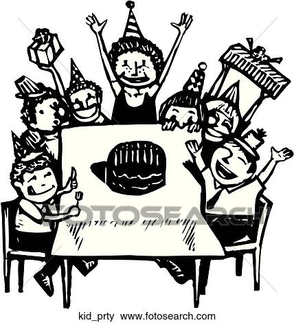 Kid Party View Large Clip Art Graphic Clip Art - Kid Party. Fotosearch