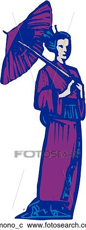 Clipart - Kimono. Fotosearch