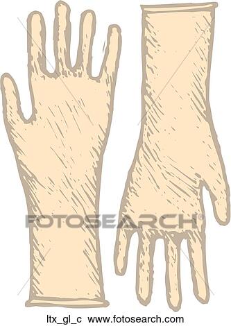 Clipart - Latex Gloves. Fotosearch