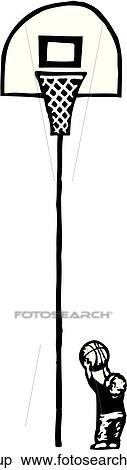 Clipart - Lay Up. Fotosearch
