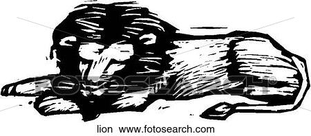 Lion View Large Clip Art Graphic Clipart - Lion. Fotosearch