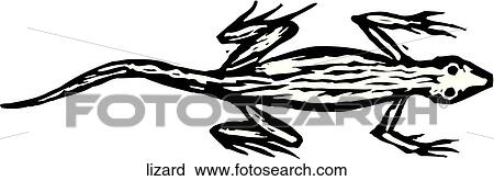 Lizard View Large Clip Art Graphic Clipart - Lizard. Fotosearch