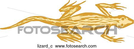 Lizard View Large Clip Art Graphic Clipart - Lizard. Fotosearch