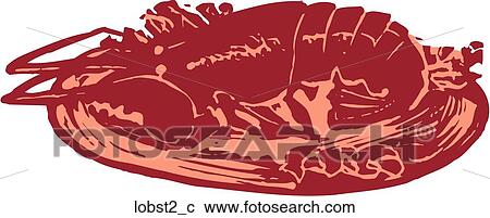 Lobster 2 View Large Clip Art Graphic Clipart - Lobster 2. Fotosearch