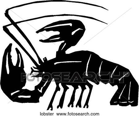 Lobster View Large Clip Art Graphic Clipart - Lobster. Fotosearch