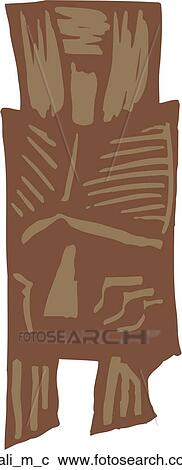 Clipart - Mali Mask. Fotosearch