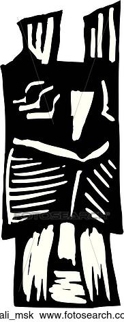 Mali Mask View Large Clip Art Graphic Clipart - Mali Mask. Fotosearch