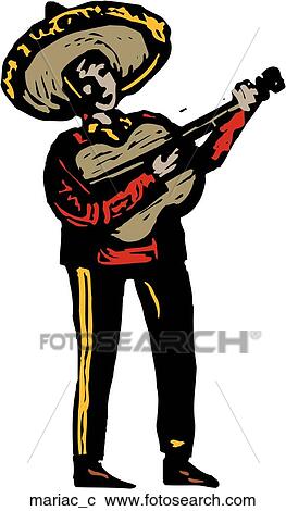 Mariachi View Large Clip Art Graphic Clipart - Mariachi. Fotosearch