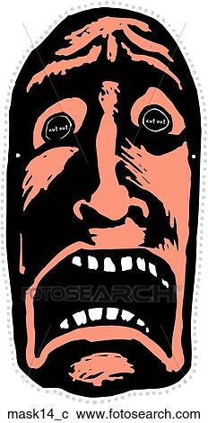 Mask 14 View Large Clip Art Graphic Clipart - Mask 14. Fotosearch