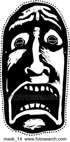 Mask 14 View Large Clip Art Graphic Clipart - Mask 14. Fotosearch