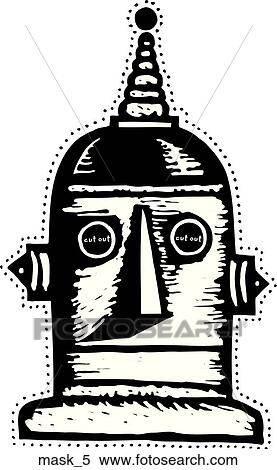Mask 5 View Large Clip Art Graphic Clipart - Mask 5. Fotosearch
