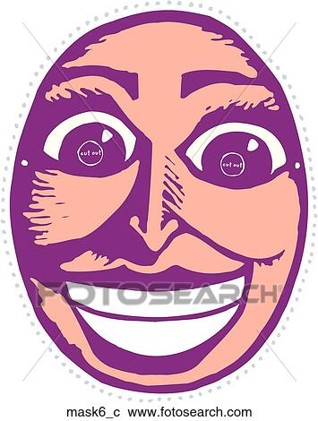 Mask 6 View Large Clip Art Graphic Clipart - Mask 6. Fotosearch