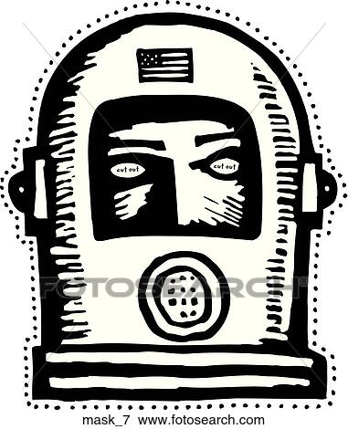 Clip Art - Mask 7. Fotosearch