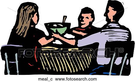 Meal View Large Clip Art Graphic Clipart - Meal. Fotosearch