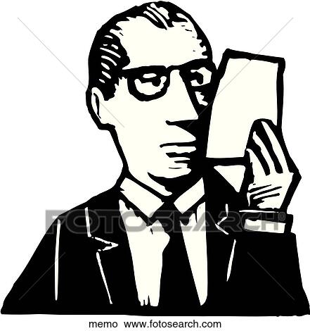 Clipart - Memo. Fotosearch